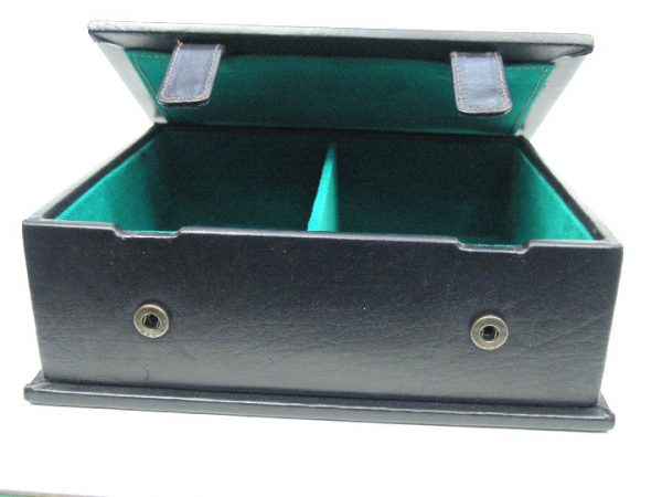 Book Style Leather Chess Box 10" - Image 8