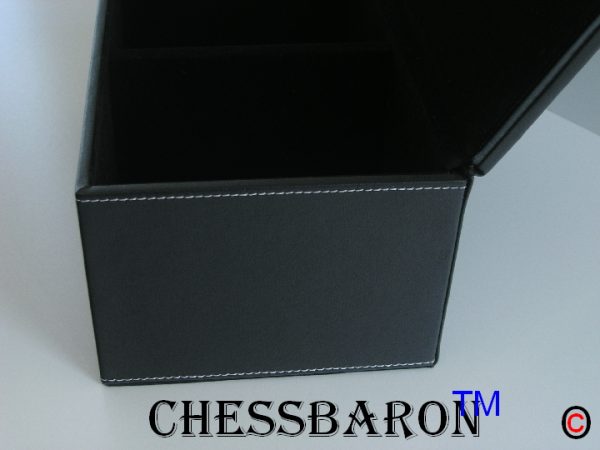 Black Leatherette storage chess case - Image 4