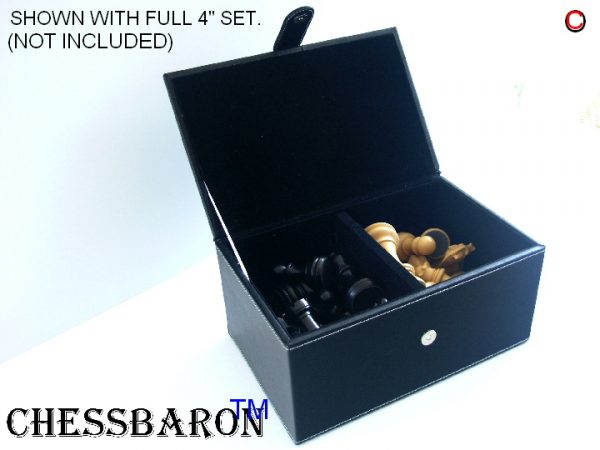 Black Leatherette storage chess case - Image 8
