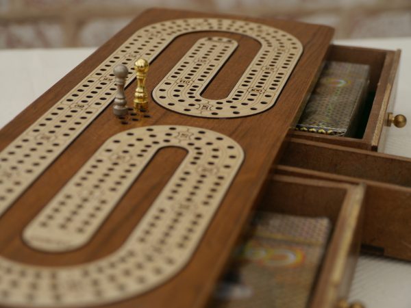 Cribbage 3 Track in Sheesham - Image 3