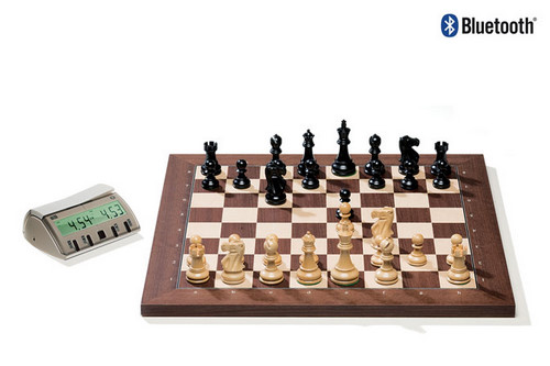 Rosewood DGT Electronic Chessboard (E-Board) BLUETOOTH Version. Classic Pieces