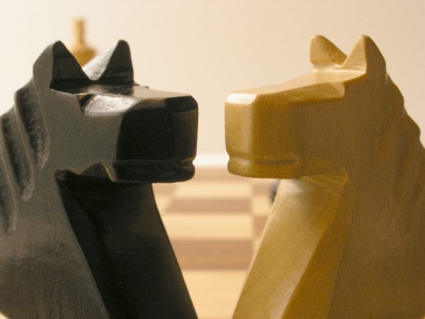 Concave Staunton Ebonised Chess Set - Image 6