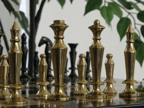 The Cobra Brass and Steel Chess Pieces - Image 8