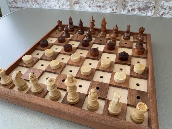 10 inch Chess and Draughts Set for the Blind - Image 20