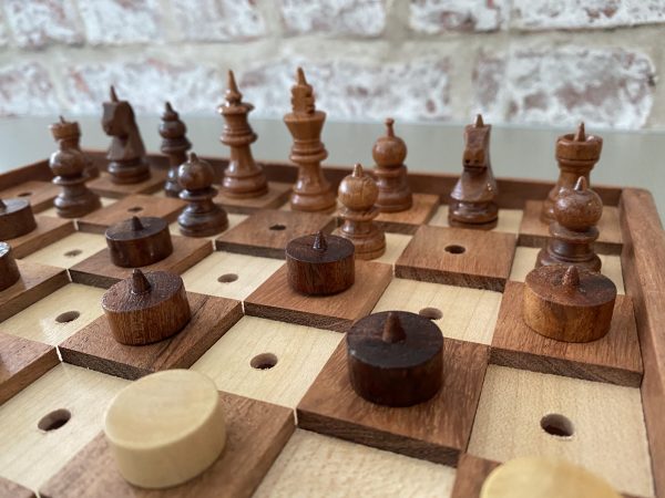 10 inch Chess and Draughts Set for the Blind - Image 23