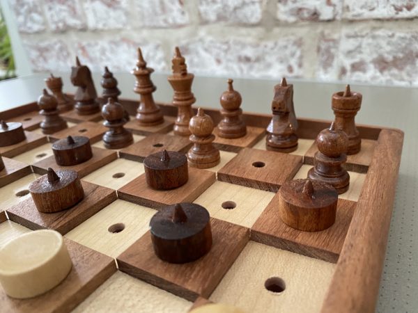 10 inch Chess and Draughts Set for the Blind - Image 24