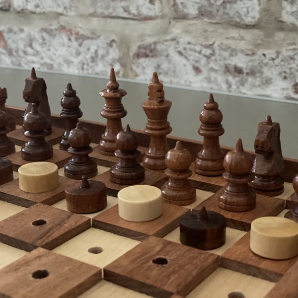 13.20 wooden chess for blind people