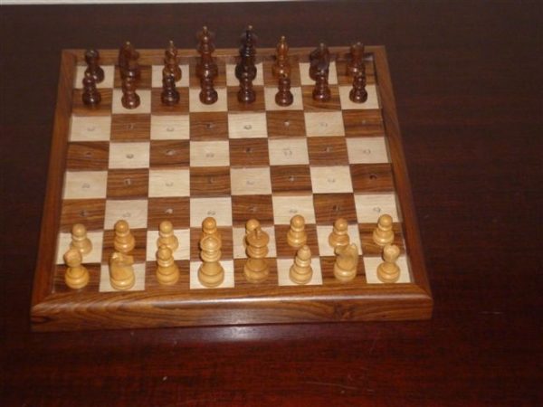 13 inch Chess Set for the Blind - Pegged - Image 12