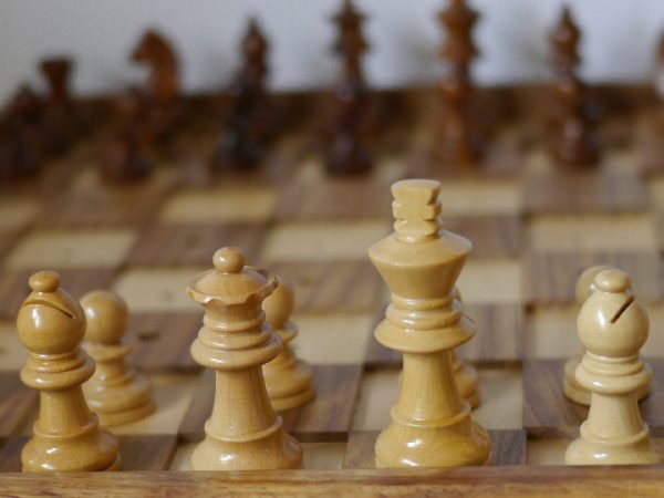 13 inch Chess Set for the Blind - Pegged - Image 3