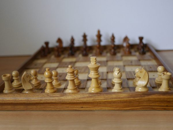 13 inch Chess Set for the Blind - Pegged - Image 4