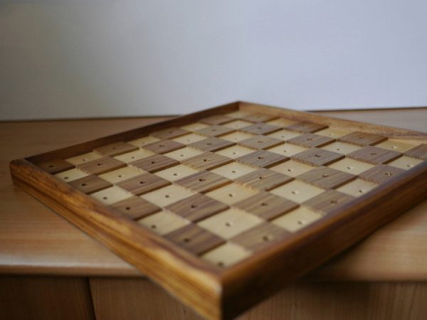 13 inch Chess Set for the Blind - Pegged - Image 5