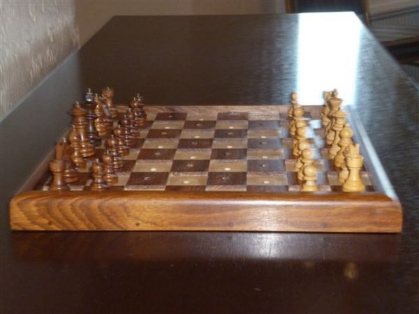 13 inch Chess Set for the Blind - Pegged - Image 15