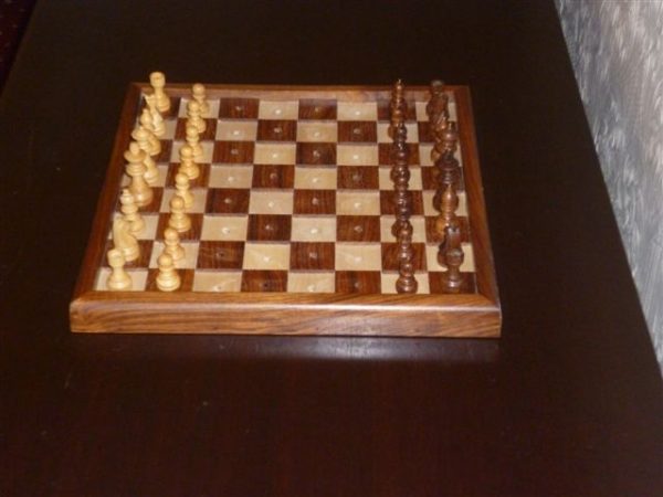 13 inch Chess Set for the Blind - Pegged - Image 18