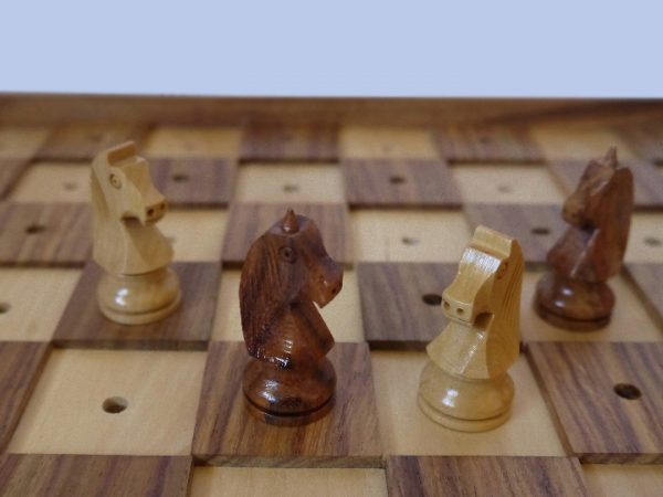 13 inch Chess Set for the Blind - Pegged - Image 10