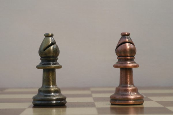 Metal Chess Set with Bronze and Copper Finish - Image 8