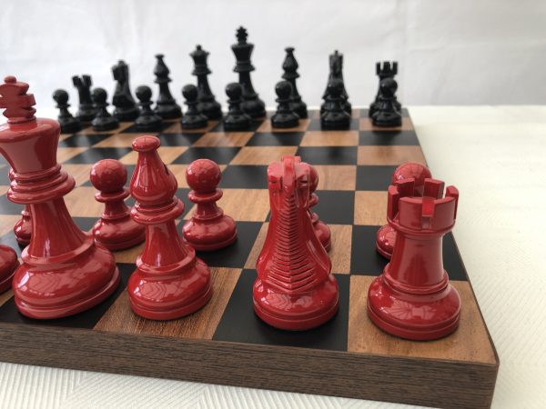 Bold Chess - American Staunton in Black and Red - Image 12