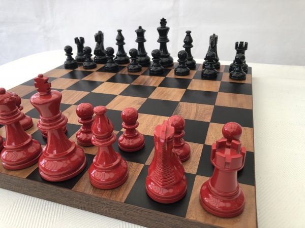 Bold Chess - American Staunton in Black and Red - Image 3