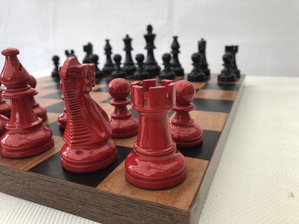 Bold Chess - American Staunton in Black and Red - Image 4