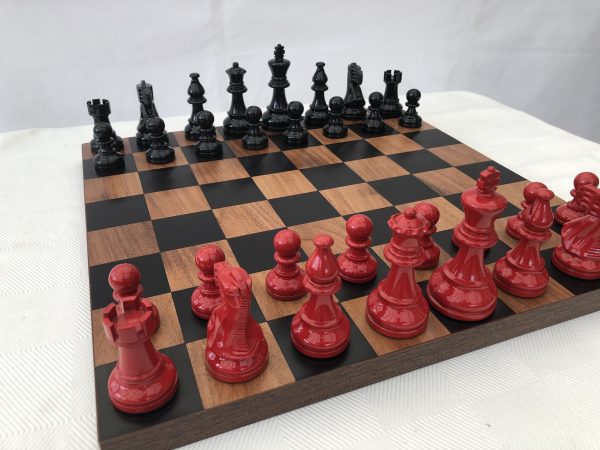 Bold Chess - American Staunton in Black and Red - Image 7