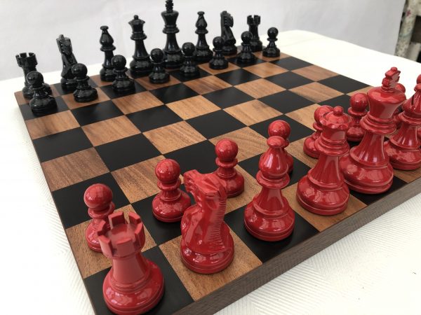 Bold Chess - American Staunton in Black and Red - Image 8
