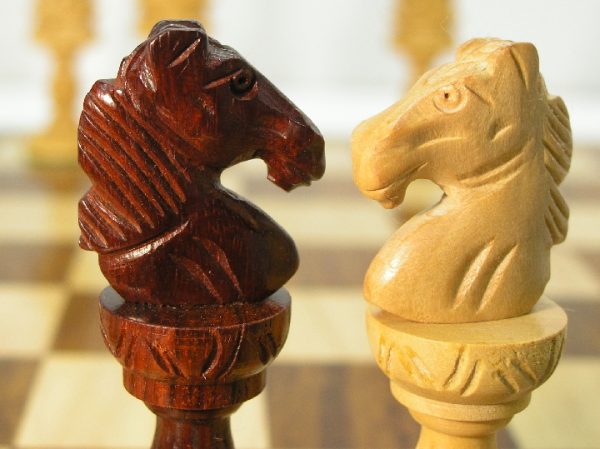 Lotus Carved in Bud Rosewood Chess Set - Image 8