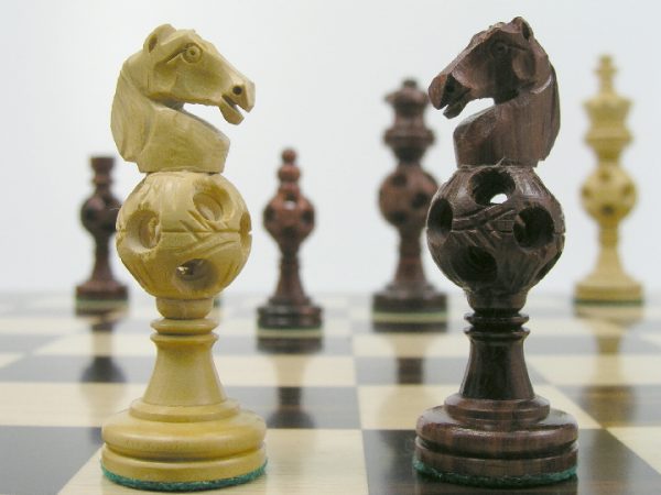 Concentric Ball in Rosewood Chess Set - Image 7