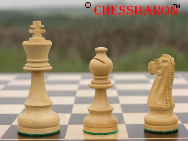 Double Cross Triple Weight Staunton Chess Pieces - Image 3