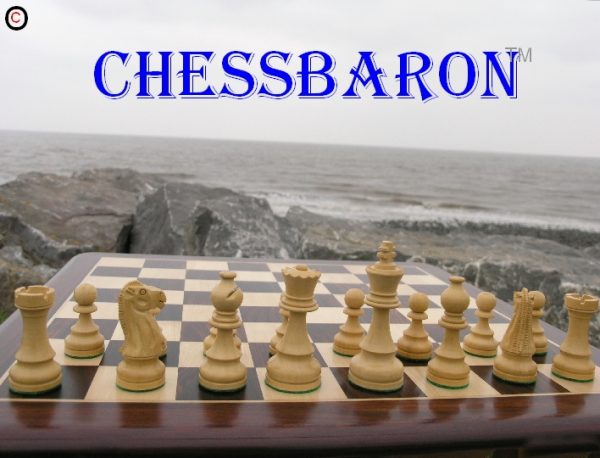 Double Cross Triple Weight Staunton Chess Pieces - Image 4