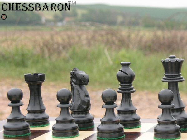Double Cross Triple Weight Staunton Chess Pieces - Image 5