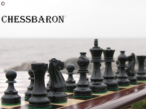 Double Cross Triple Weight Staunton Chess Pieces - Image 6