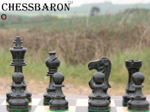 Double Cross Triple Weight Staunton Chess Pieces - Image 11