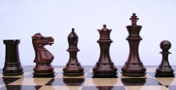 King Edward 3 inch King Triple Weight Budrose Staunton Chess Pieces - Image 2
