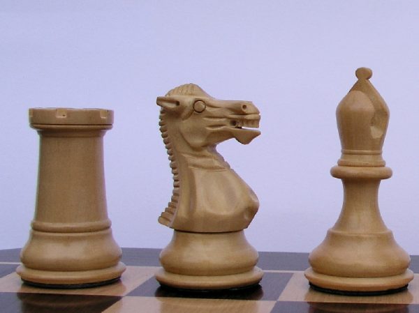 King Edward 3 inch King Triple Weight Budrose Staunton Chess Pieces