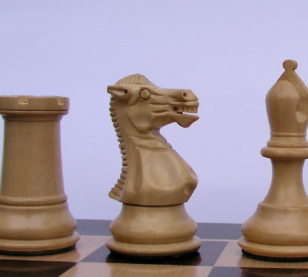 King Edward 3 inch King Triple Weight Budrose Staunton Chess Pieces