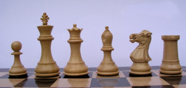 King Edward 3 inch King Triple Weight Budrose Staunton Chess Pieces - Image 6