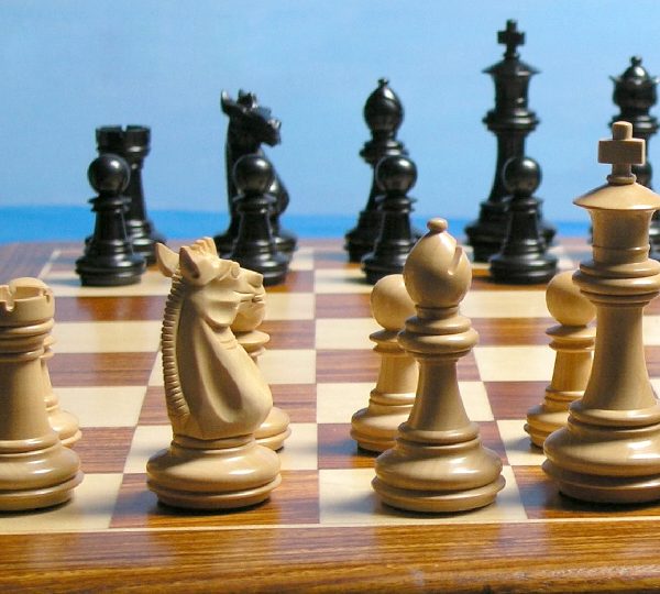 The Meghdoot Ebonised Chess Pieces
