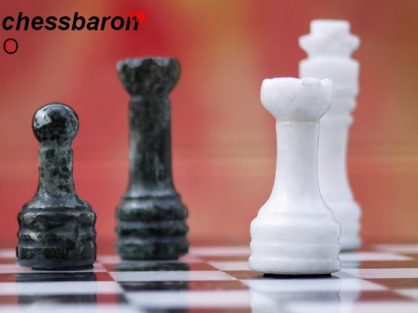 Zebra Marble Chess Set - Round Solid Marble Board and Case Included - Very Heavy - Image 10