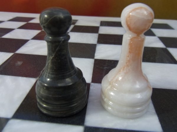 Boticini Black Marble Chess Set - Beautiful 16 Inch Marble Chess Board and Case Included - Image 3