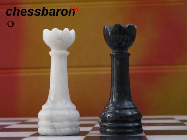 Boticini Black Marble Chess Set - Beautiful 16 Inch Marble Chess Board and Case Included - Image 6