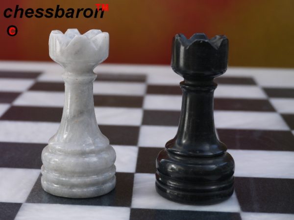 Boticini Black Marble Chess Set - Beautiful 16 Inch Marble Chess Board and Case Included - Image 7