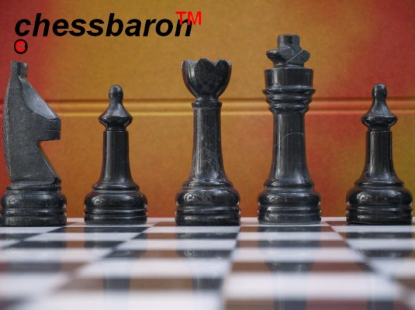 Boticini Black Marble Chess Set - Beautiful 16 Inch Marble Chess Board and Case Included - Image 9