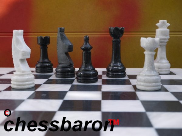 Boticini Black Marble Chess Set - Beautiful 16 Inch Marble Chess Board and Case Included - Image 10