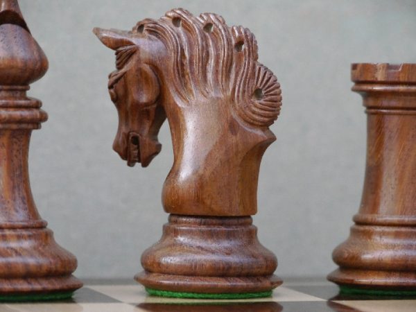 The Mayfield Triple Weighted Chess Pieces - Acacia