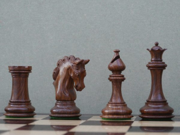 The Mayfield Triple Weighted Chess Pieces - Acacia - Image 5