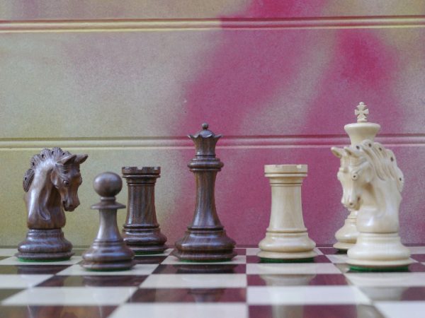 The Mayfield Triple Weighted Chess Pieces - Acacia - Image 6