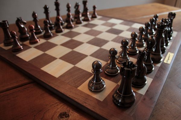 GIFT PACKAGE Heavy Copper and Pewter Effect Chess Set - BOARD Included - Image 4