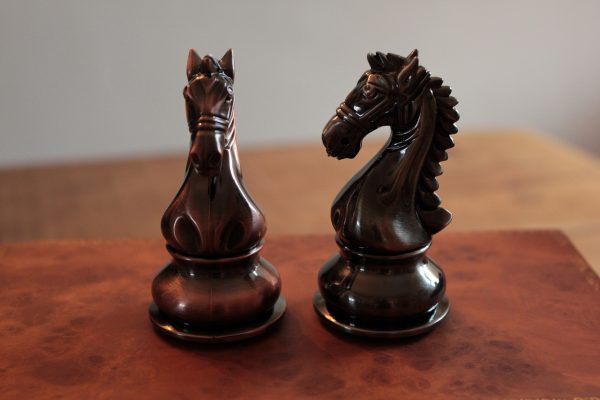 GIFT PACKAGE Heavy Copper and Pewter Effect Chess Set - BOARD Included - Image 5