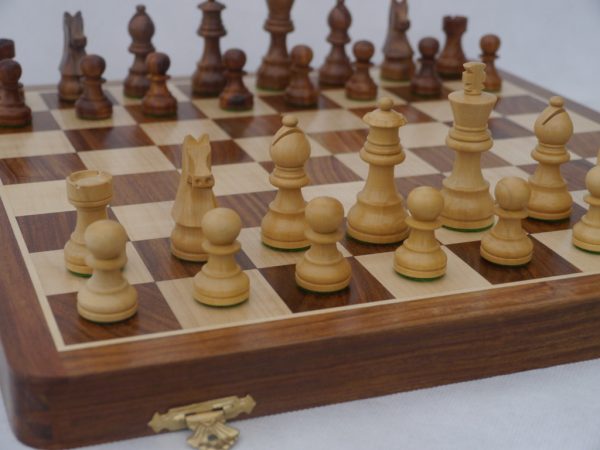 Highest Quality 16 inch Chess Set with Board and Cabinet - Image 6