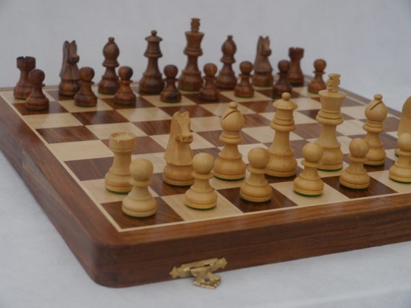 Highest Quality 16 inch Chess Set with Board and Cabinet - Image 7
