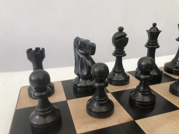 Monarch Staunton Ebonised Chess Pieces